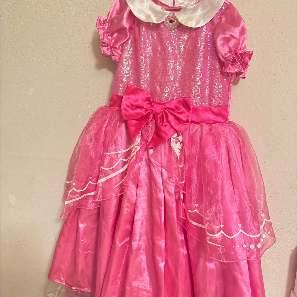 Disney Pink Sequin Dress with Bow
